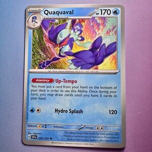 quaquaval - 052/191 (uncommon) — pokemon: surging sparks